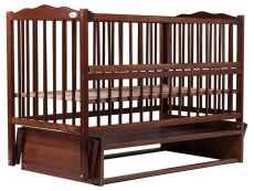 Дитяче ліжко Babyroom Веселка маятник, відкидний бік DVMO-2 DVMO-2 бук горіх